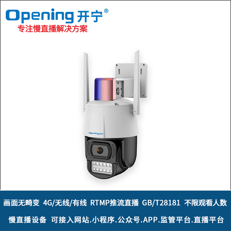 4G无畸变高清慢直播智能小球 